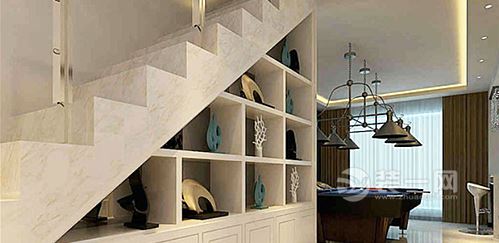 楼梯鞋柜装修效果图 如何利用楼梯下的空间(图)